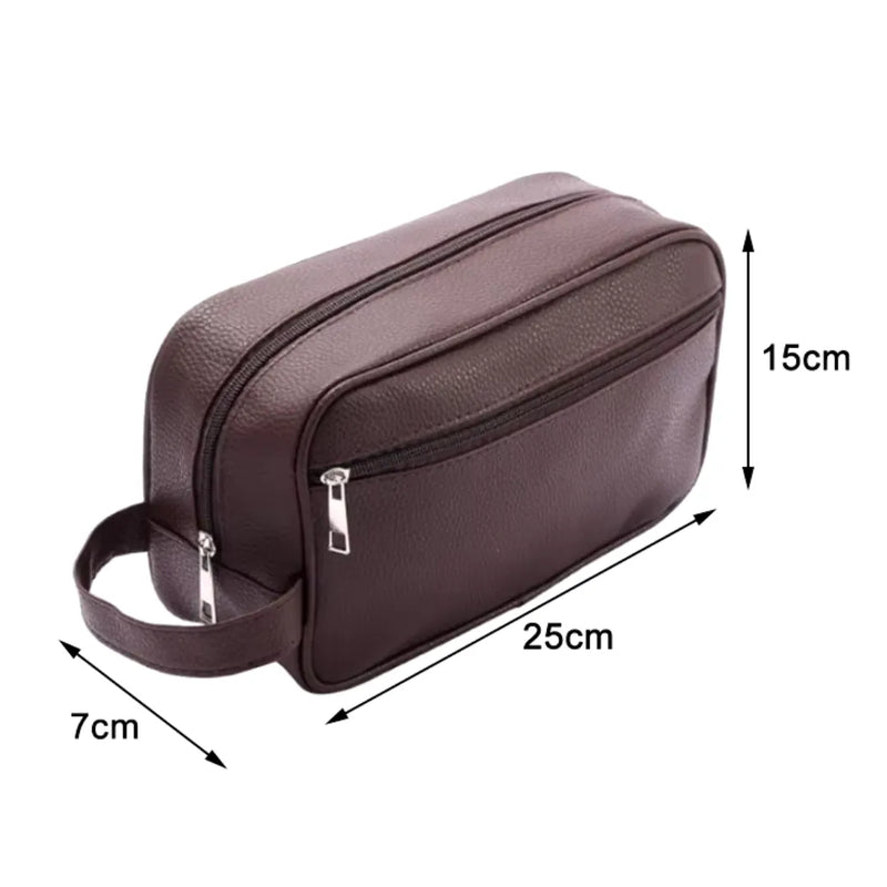 Bolsa Necessaire Masculina de Couro